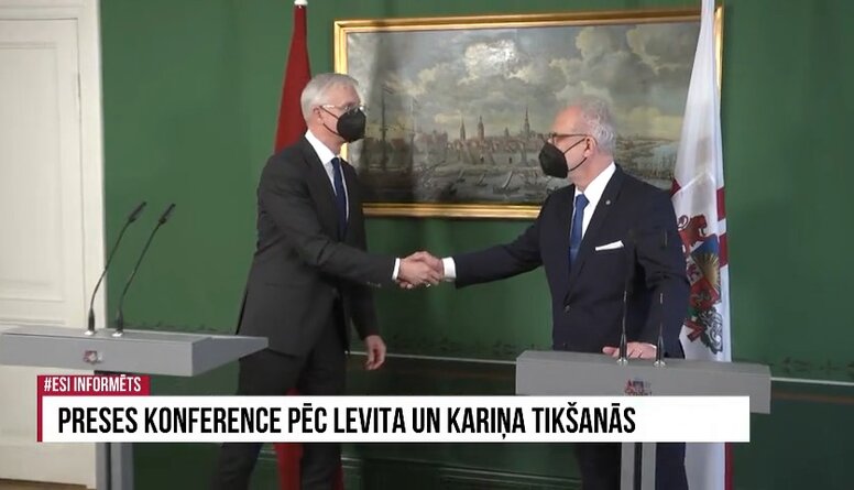 09.02.2022 Preses konference pēc Levita un Kariņa tikšanās