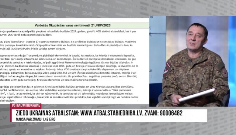Adamovičs: Krievijas militārā domāšana iziet uz kvantitāti nevis kvalitāti