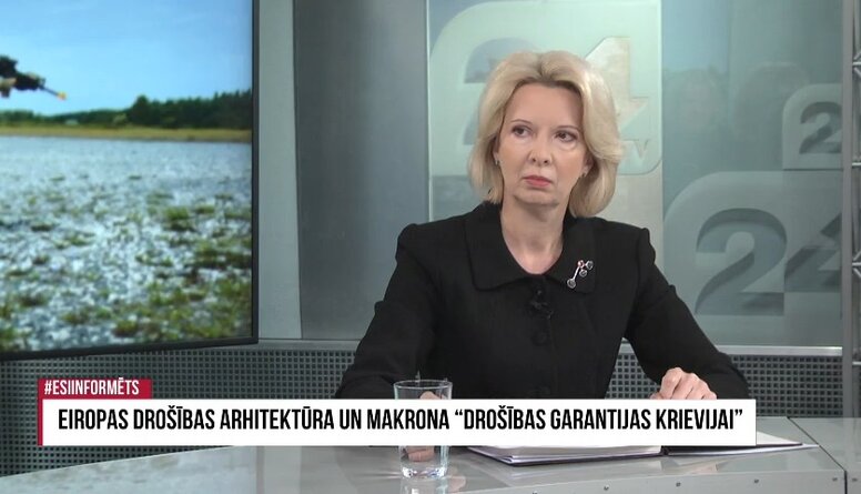 Ināra Mūrniece nepiekrīt Makrona izteikumiem par "drošības garantijām Krievijai"
