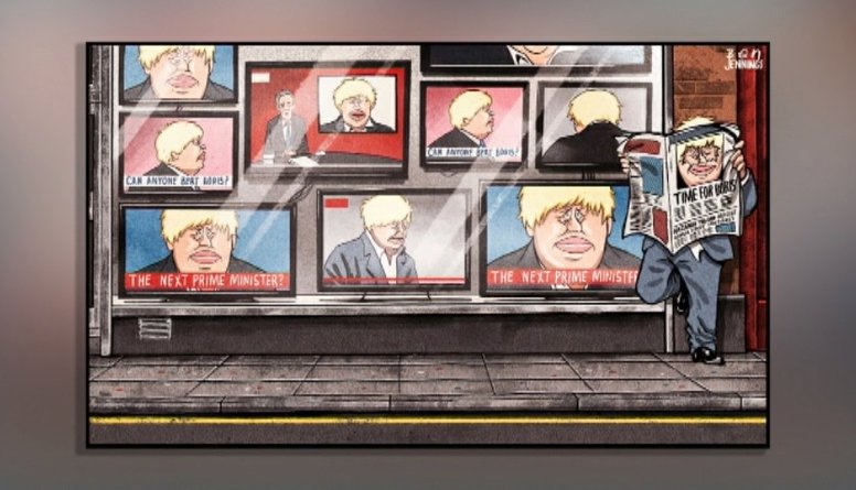 Karikatūru apskats: Debates par nākamo Lielbritānijas premjerministru