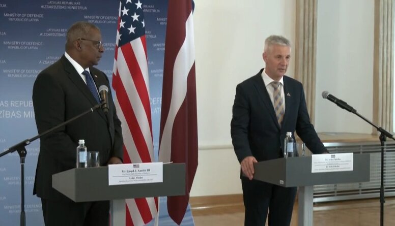 10.08.2022 Vizītē Latvijā ieradies ASV aizsardzības sekretārs