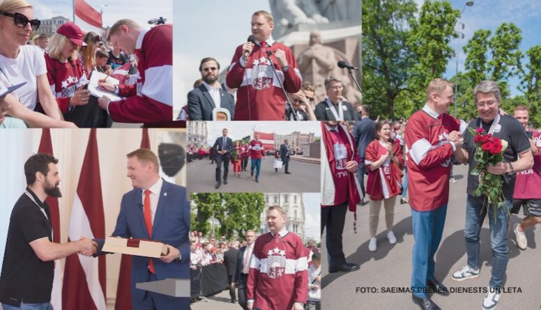 29. maijs - hokejisti un visa Latvija atgriežas pie Smiltēna