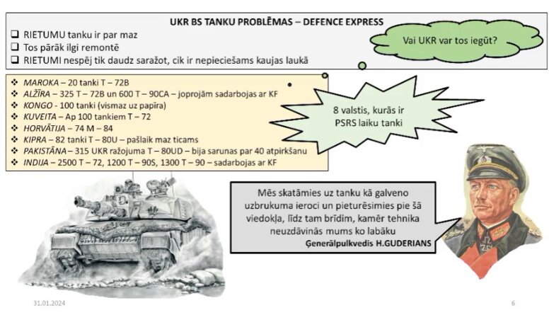 Ukrainas BS tanku problēmas - no kurām valstīm vēl varētu tos iegūt?