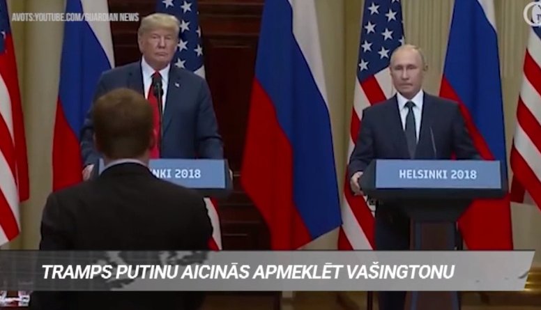 Tramps Putinu aicinās apmeklēt Vašingtonu