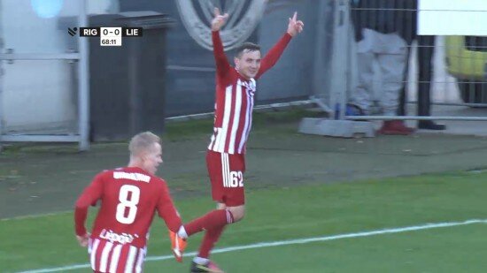 "Liepāja" izbraukumā izcīna uzvaru pret "Riga FC"