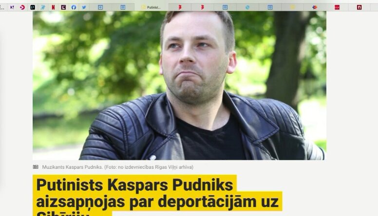 "Goda vārds - muļķis!" Igors Linga par Kaspara Pudnika putinisma komentāriem