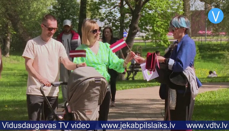 Jēkabpilī aizvadīta Latvijas Neatkarības atjaunošanas gadadiena