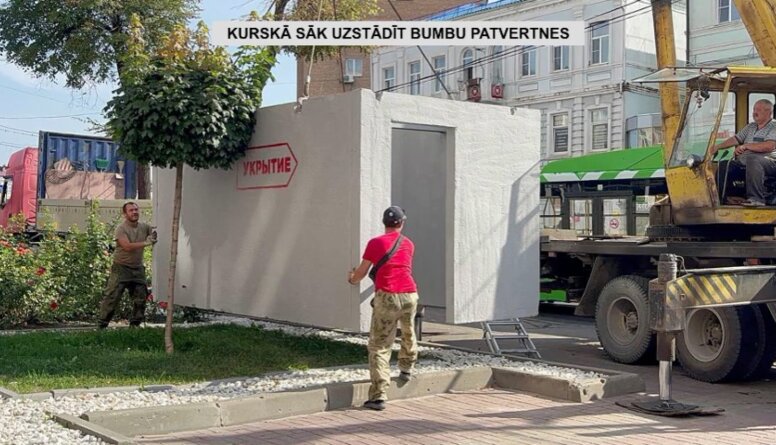 Kurskā sāk uzstādīt bumbu patvertnes