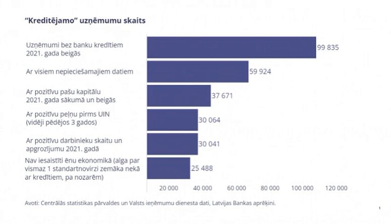 Ekonomiste: Bankas nestrīdas par to, ka ir vēl kreditējamo uzņēmumu, bet...