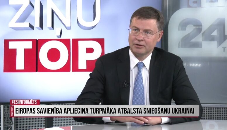 Valdis Dombrovskis par ES atbalstu Ukrainai
