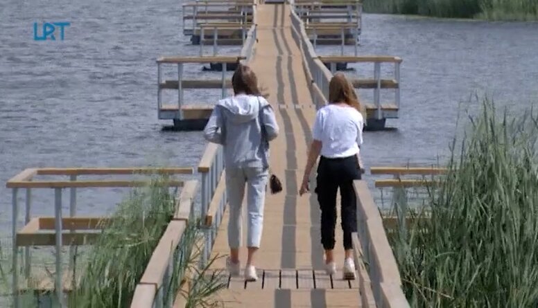 Ludzā izveidots garākais pontonu tilts Latvijā