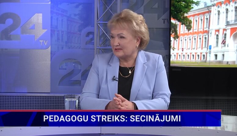 Irina Pilvere par pedagogu streiku