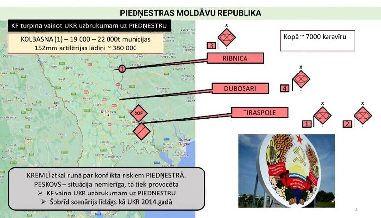 Situācija Piedņestrā ir saspringta