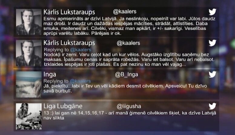 Tvitersāga: Pārdomas par dzīvi Latvijā