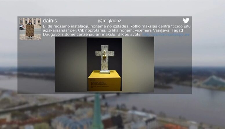 #Mellauzis. Kristaps Zariņš komentē skandālu ap Daugavpilī izstādītajiem mākslas darbiem