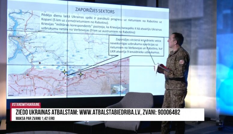 Zaporižjas sektorā Ukrainas spēki panākuši progresu