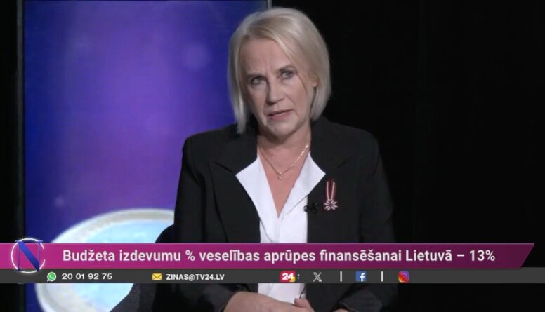 Līga Kozlovska: Procentuāli šobrīd ir vismazākais finansējums veselības aprūpei kā jebkad