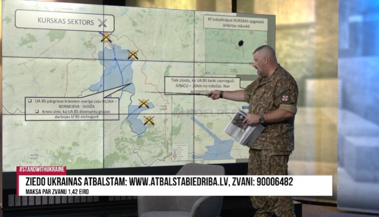 Uzbrukumā Kurskas apgabalam ukraiņi cenšas apiet visas apdzīvotās vietas