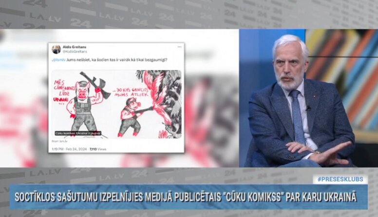 Guntars Līcis vērtē sabiedriskajā medijā publicēto "Cūku komiksu" par karu Ukrainā