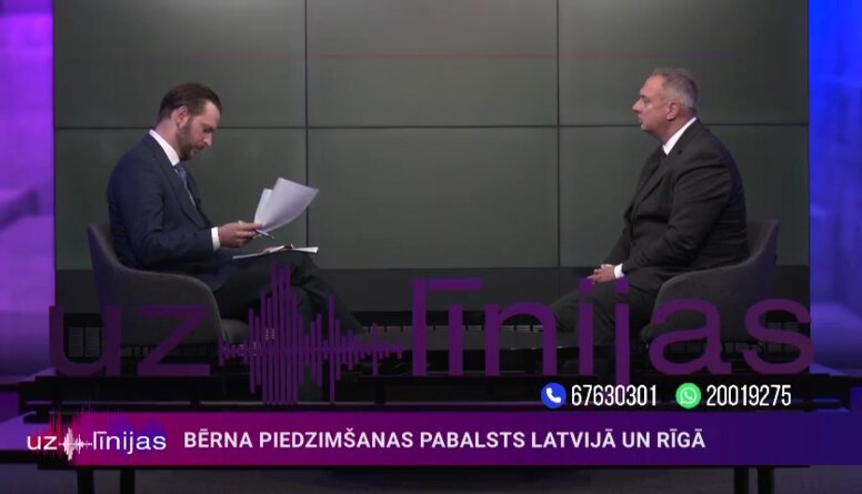 Juris Radzevičs par bērna piedzimšanas pabalstu Latvijā un Rīgā