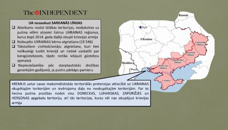 Ukraina nosaukusi sarkanās līnijas