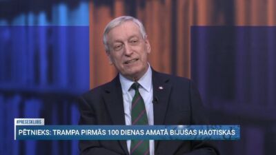 Kažociņš: Tramps nesaprot, kā darbojas pasaules ekonomika