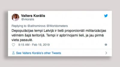 "Worldometers": Latvijā straujākais iedzīvotāju skaita kritums pasaulē
