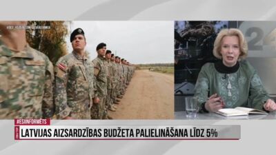 Ināra Mūrniece par Latvijas aizsardzības budžeta palielināšanu līdz 5%