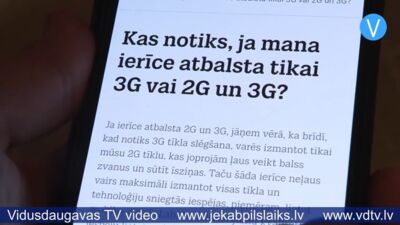 Jēkabpils novadā slēgs 3G tehnoloģiju