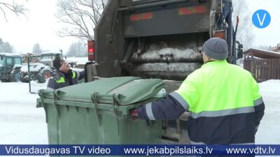 Jēkabpils pusē atkritumu izvešanu kavē gan laikapstākļi, gan iedzīvotāju rīcība