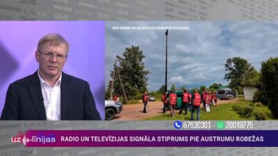 Radio un televīzijas signāla stiprums pie Austrumu robežas