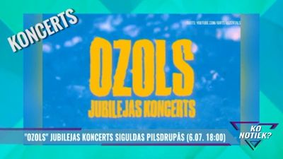 "Ozols" jubilejas koncerts Siguldas pilsdrupās