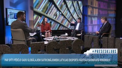 Vjačeslavs Dombrovskis par Latvijas eksporta rādītājiem: Man noteikti tur ir divi pārsteigumi