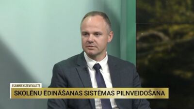 Juris Zīvarts par skolēnu ēdināšanas sistēmas pilnveidošanu