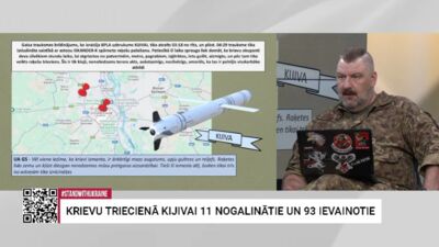Slaidiņš: Krievija grib paralizēt jebkādu kustību Ukrainas lielajās pilsētās