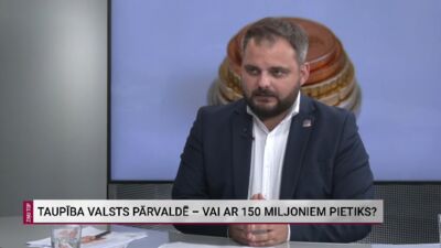 Jurēvics par taupību valsts pārvaldē un veidiem, kā valstij meklēt papildu ienākumus