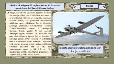 Ukraina pirmā pasaulē saņēmusi Vector AI dronus
