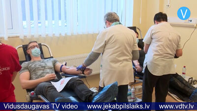 Jēkabpilī liela asins donoru aktivitāte