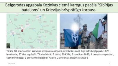 Belgorodas apgabala ciemā karogus pacēla "Sibīrijas bataljons" un Krievijas brīvprātīgo korpuss
