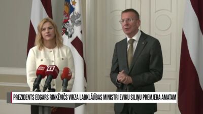 Prezidents Edgars Rinkēvičs virza Labklājības ministri Eviku Siliņu premjera amatam