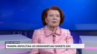 Vaira Vīķe-Freiberga: Putins necietīs Trampu sev blakām sava paša narcisisma dēļ