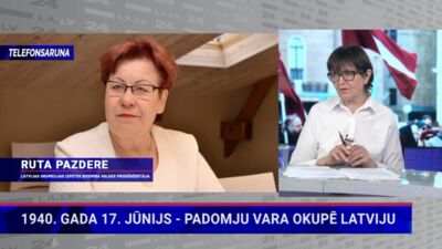 Ruta Pazdere par okupācijas laiku Latvijā: 43% no mūsu ienākumiem tika atdoti Maskavai