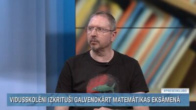 Bergs: Eksāmena uzdevums nav mudināt kādu - tas ir mērinstruments