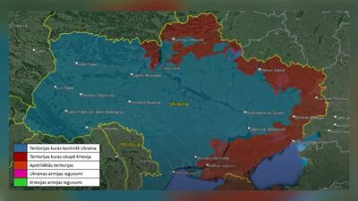 Krievijas armijas okupētās teritorijas Ukrainā. Vai gaidāmas izmaiņas tuvāko dienu laikā?