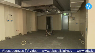 Jēkabpils Valsts ģimnāzijas ēdnīcā vēl nav uzstādītas iekārtas