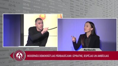 "Meli ir demokrātijas sastāvdaļa?" Asa diskusija starp deputāti Sprūdi un politologu Rajevski