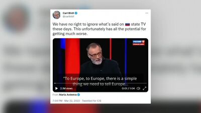 Vai var ignorēt to, kas tiek pateikts Krievijas valsts TV par potenciālo uzbrukumu ES valstīm?