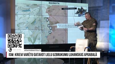 Slaidiņš: Kaujas Bahmutā "nokurina" Krievijas spēkus