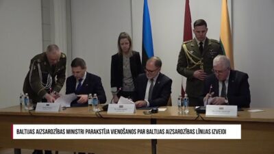 Baltijas valstu aizsardzības ministri vienojas par Baltijas Aizsardzības līnijas izveidi