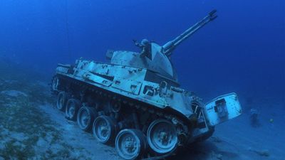 Jordānijā zem ūdens atklāts militārais muzejs
